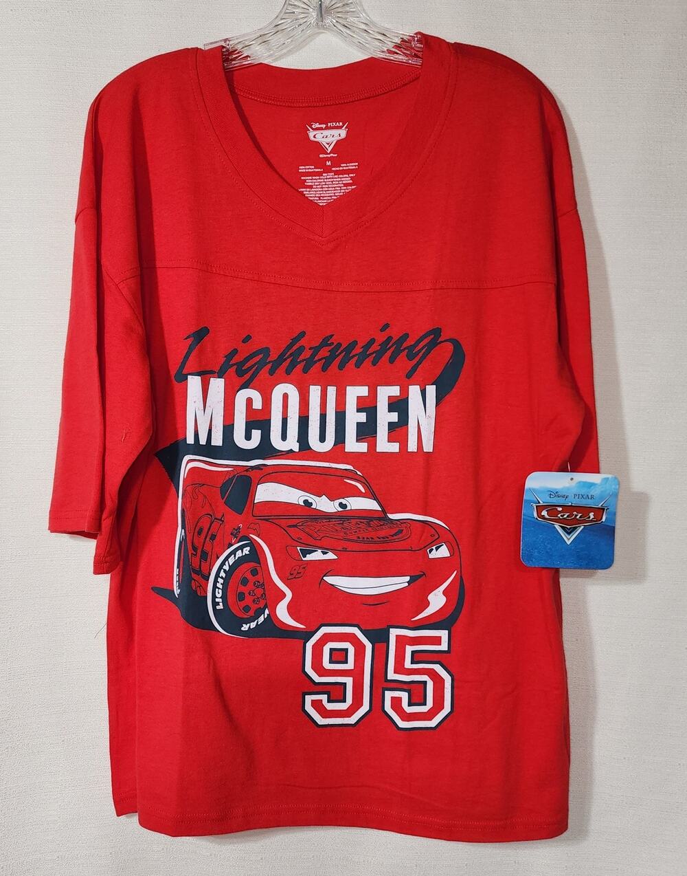 Lighting McQueen women medium red shirt